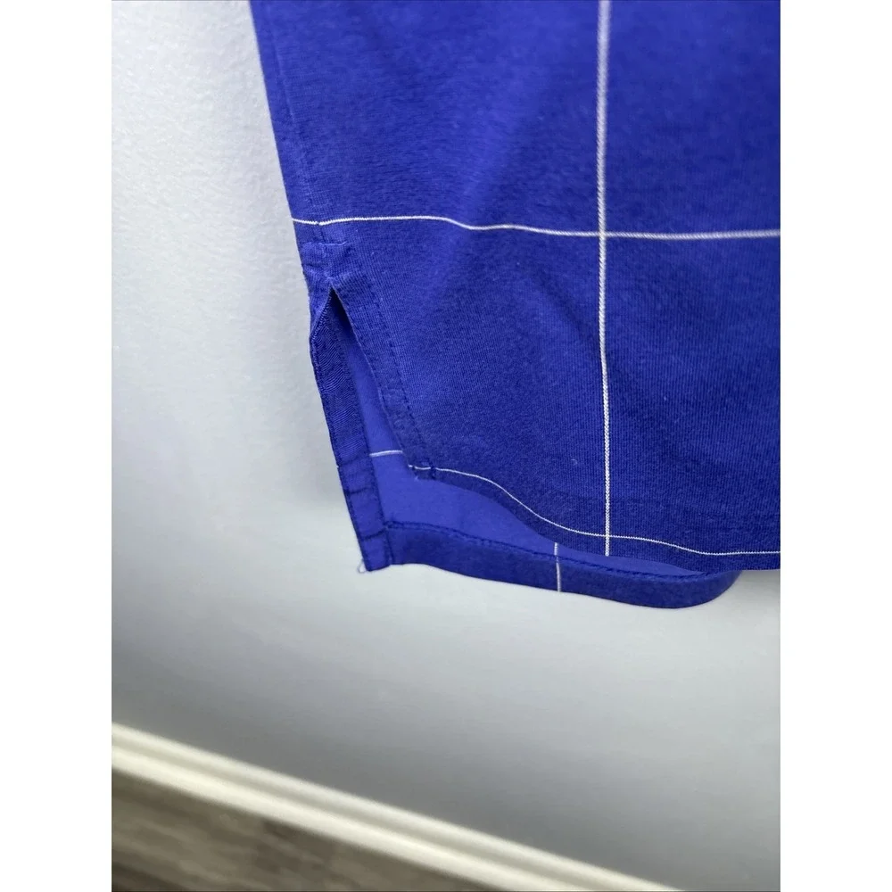 Polo Ralph Lauren Golf Vtg Golf Polo Shirt Mens Size M‎ Navy Pattern Window Pane